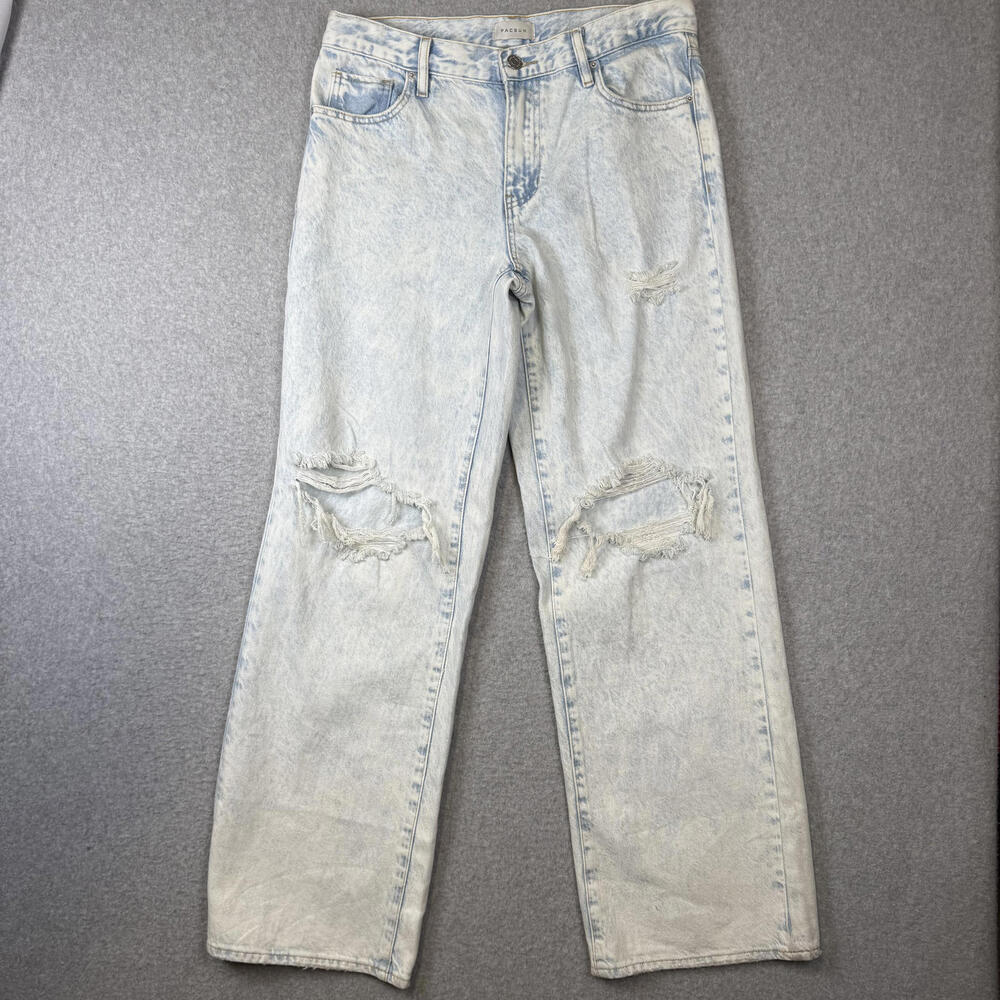 Brand New Pacsun Women's Size 26 Baggy Light Wash Distressed Jeans